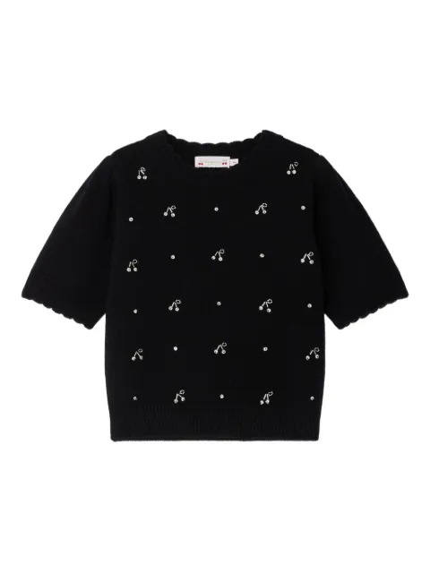 Bonpoint Justine crystal-embellished jumper