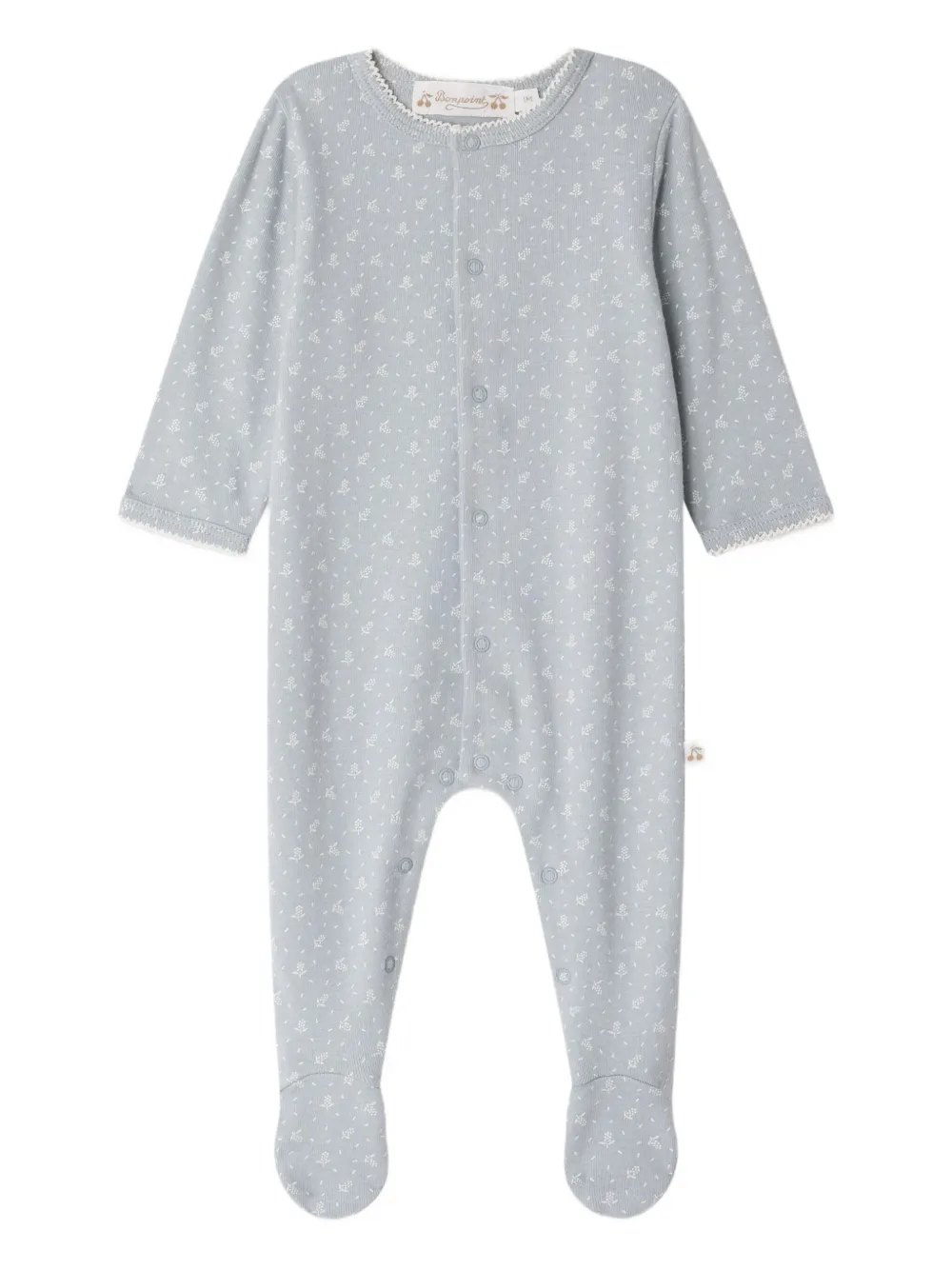 Bonpoint floral-print button-fastening pajamas | Blue | Image 1