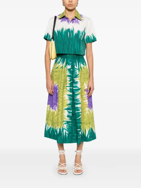Weekend Max Mara Circeo Midi Skirt | Green | FARFETCH