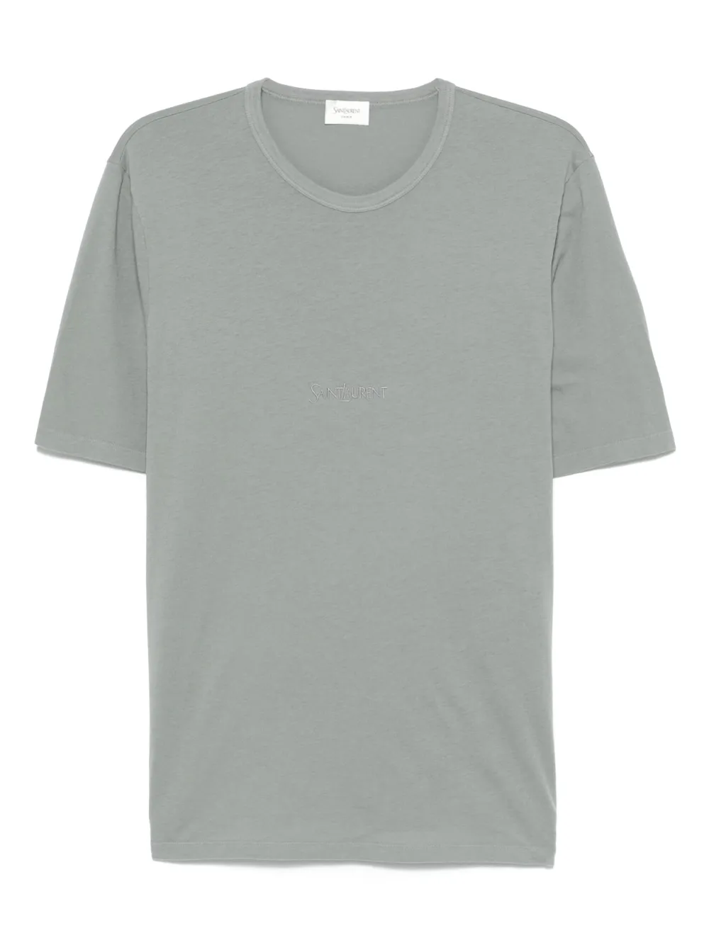 Saint Laurent playera con logo bordado | gris | Image 1