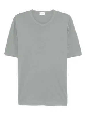 【送料&関税込】Saint Laurent Gey Crewneck T-shirt With Cass Saint Laurent Striped Cassandre T-Shirt in Jersey | Saks