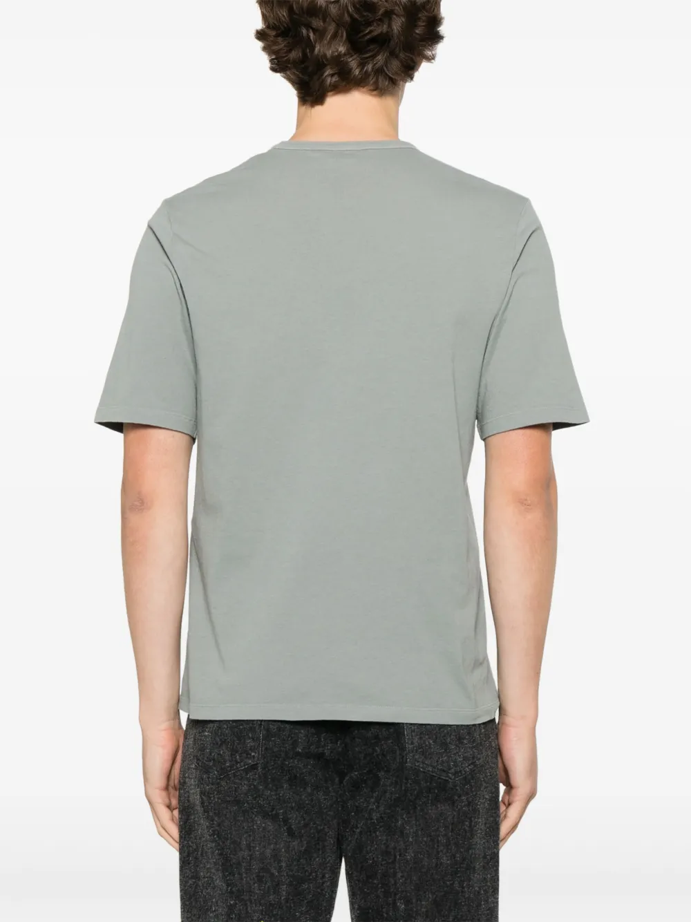 Saint Laurent T-shirt met geborduurd logo Grijs