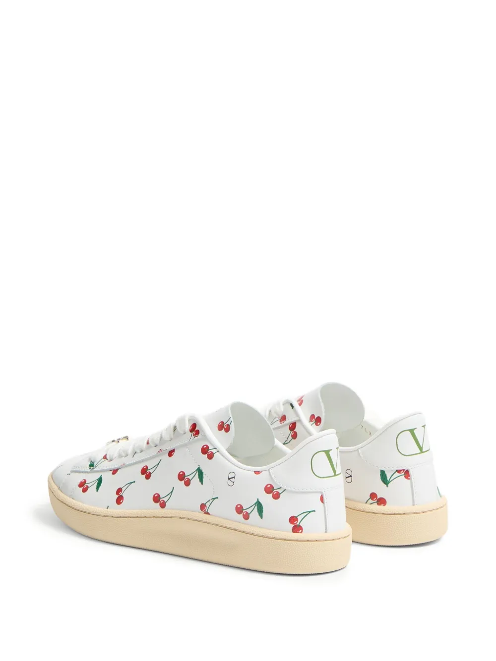Valentino Garavani Royco Sneaker In Soft Nappa Calfskin In White