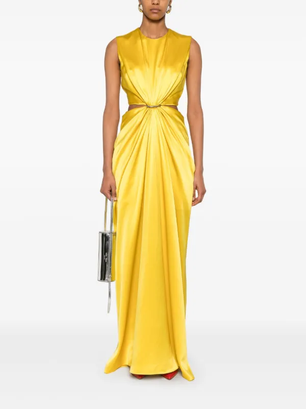 【関税&送料込み】Max Mara 'Panaro' Dress Max Mara Panaro Gown | Yellow | FARFETCH