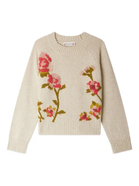 Bonpoint Gillia floral-embroidered jumper
