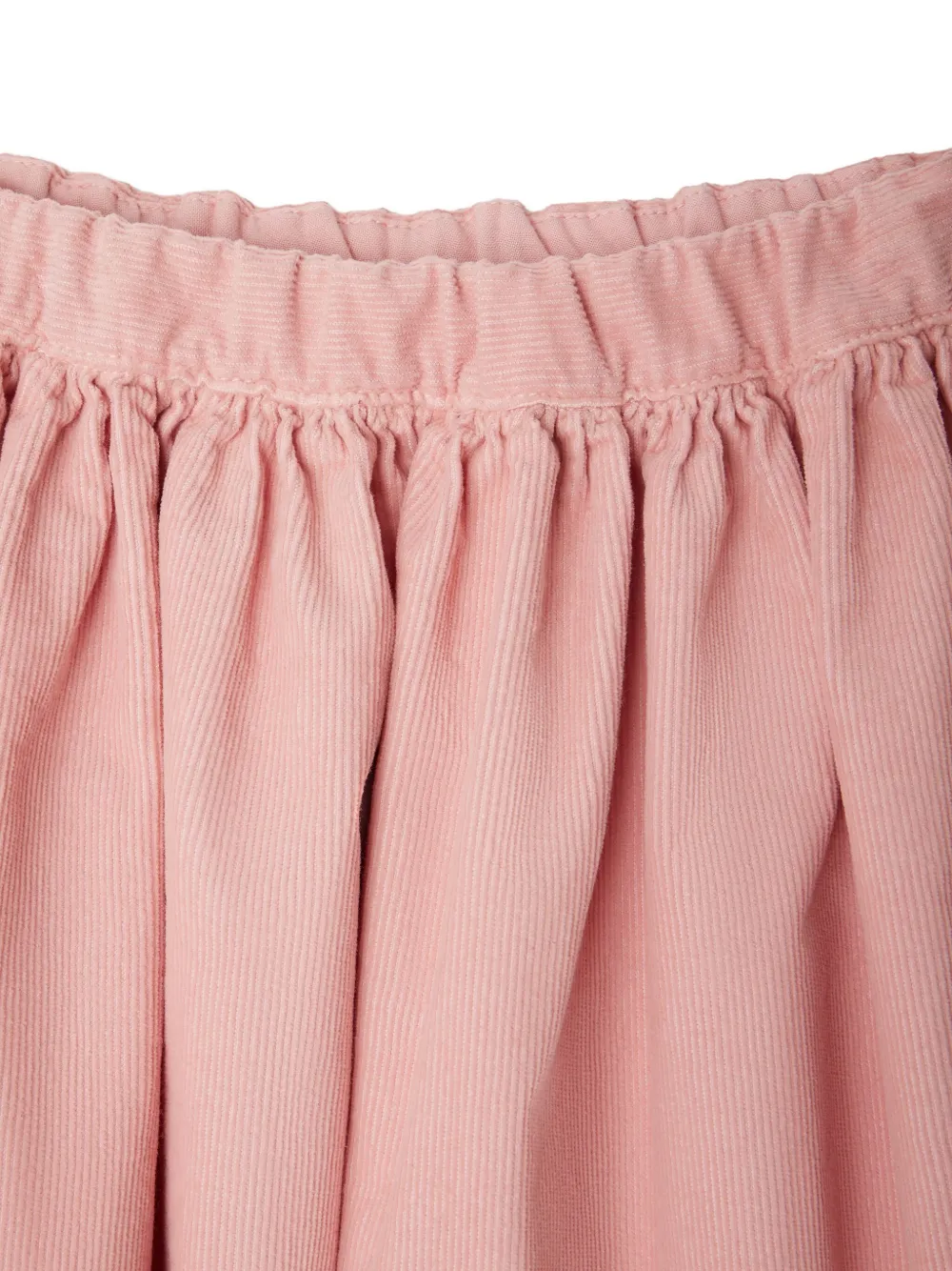 Bonpoint Ribfluwelen rok met elastische taille Roze