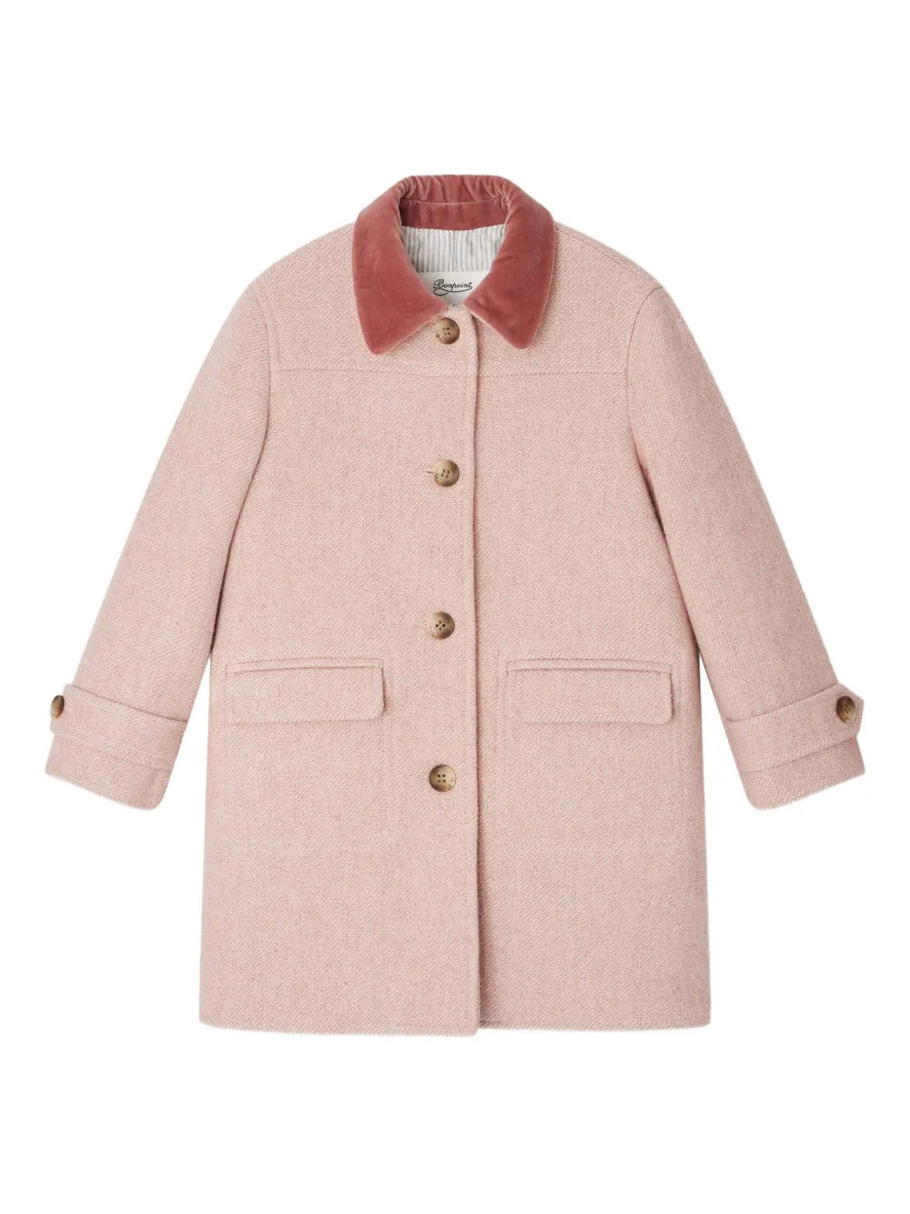 Bonpoint Jas met kraagdetail Roze