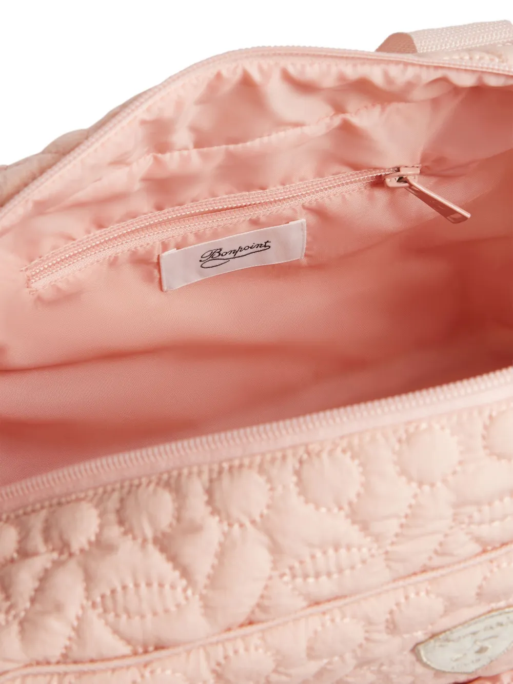 Bonpoint Gewatteerde schoudertas met logopatch Roze