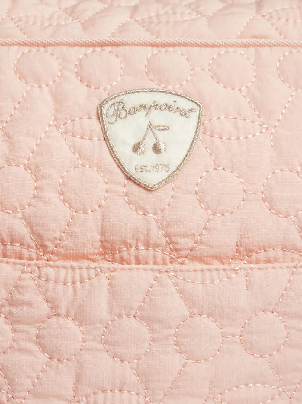 Bonpoint Gewatteerde schoudertas met logopatch Roze