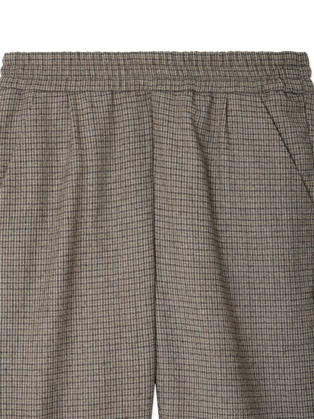Bonpoint Jones Checked Elastic-waist Trousers In Gray