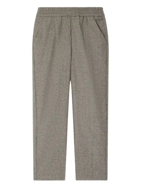 Bonpoint Jones checked elastic-waist trousers
