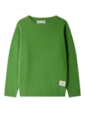 Bonpoint Jason elbow-patch wool sweater - Green