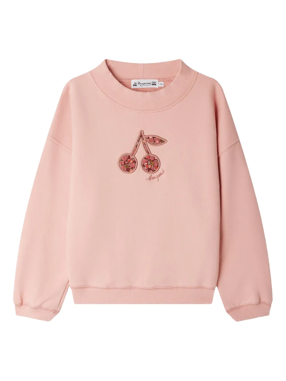Bonpoint Sweater met kersenbloe print Roze