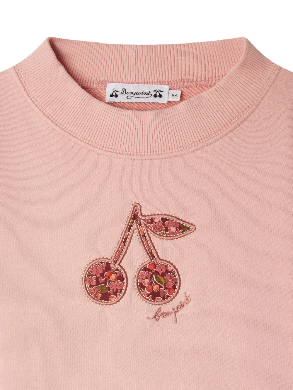 Bonpoint Sweater met kersenbloemenprint Roze