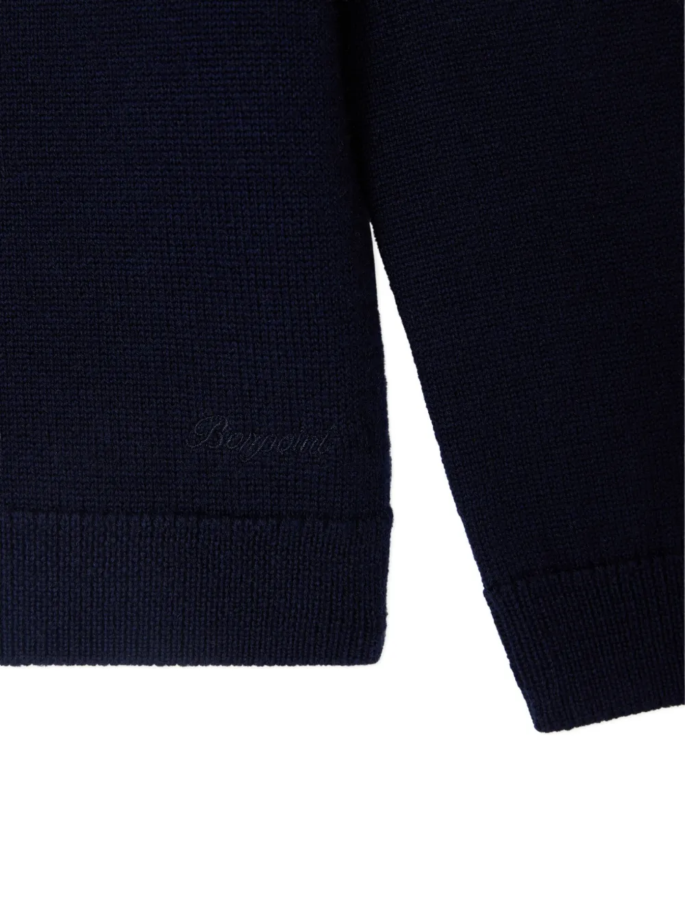 Bonpoint Jud trui met geborduurde patch Blauw