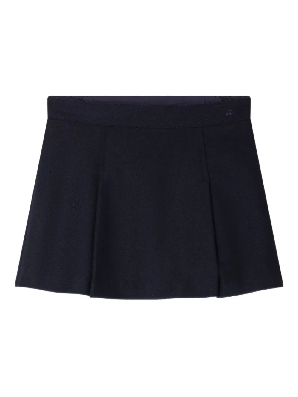 Bonpoint Wollen plooirok Blauw