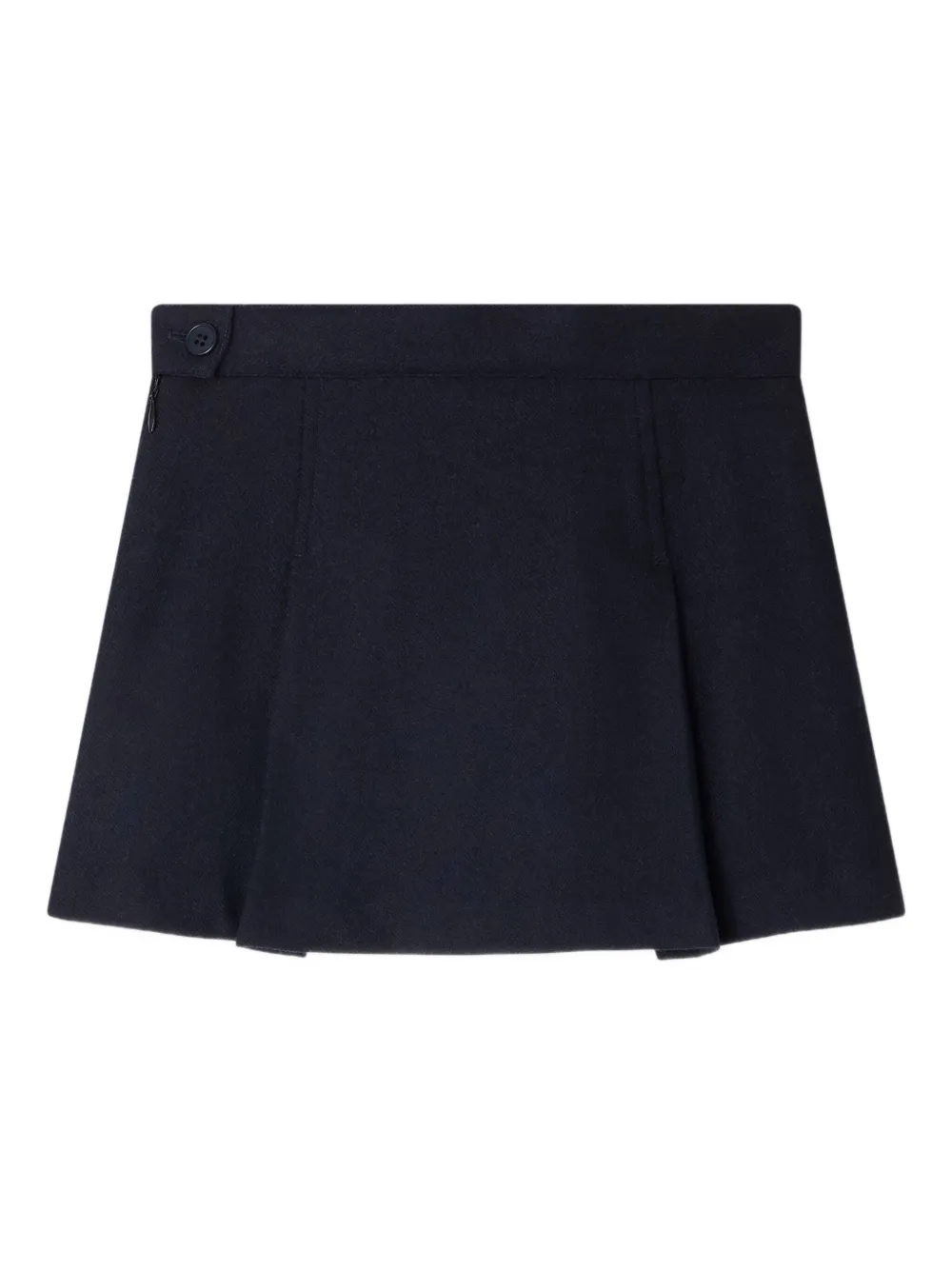 Bonpoint Wollen plooirok Blauw