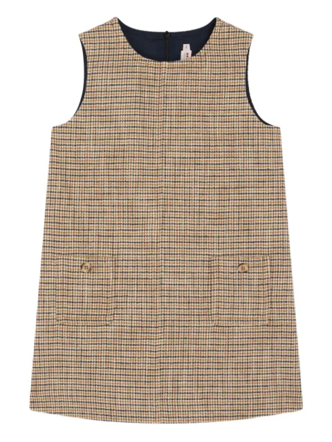 Bonpoint houndstooth sleeveless dress
