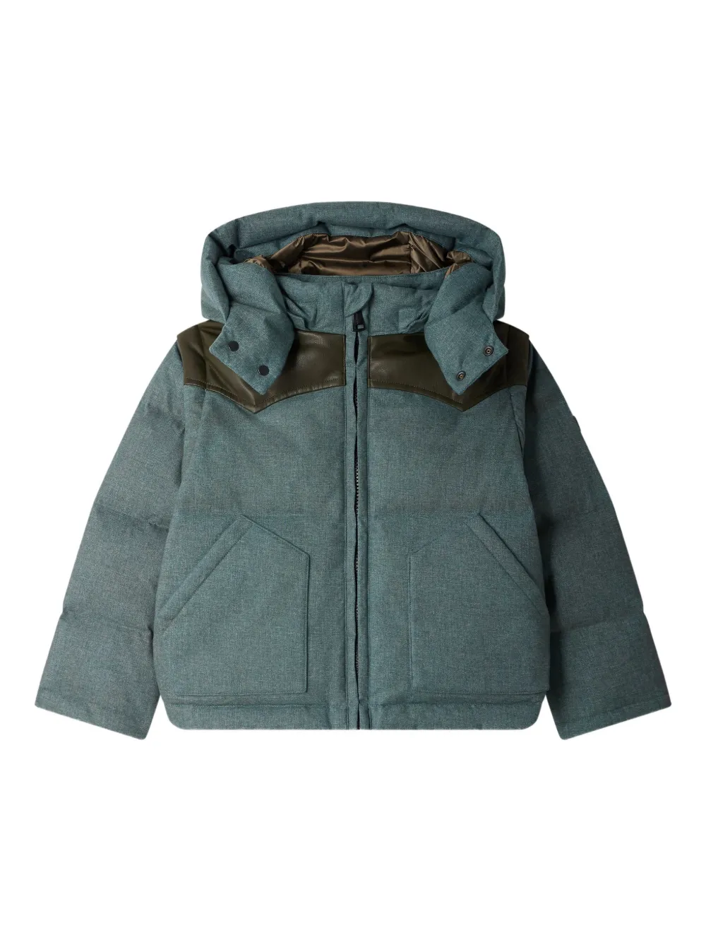 Bonpoint Jareth donsjack met capuchon Groen