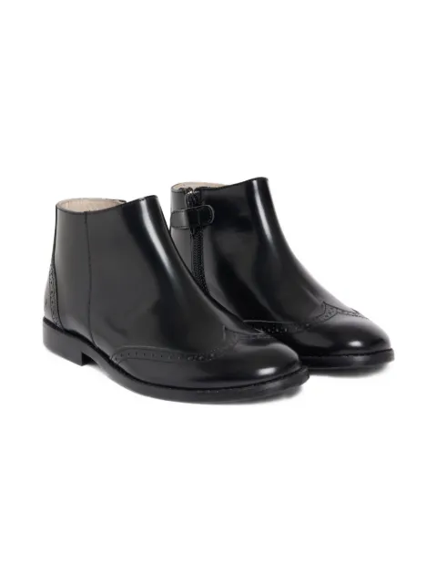 Bonpoint zip-detail brogue boots