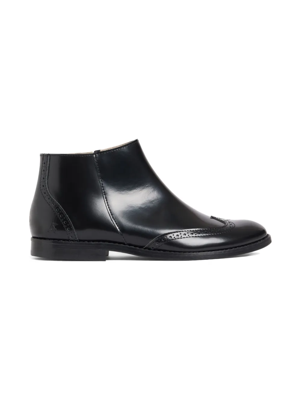 Bonpoint zip-detail brogue boots Black