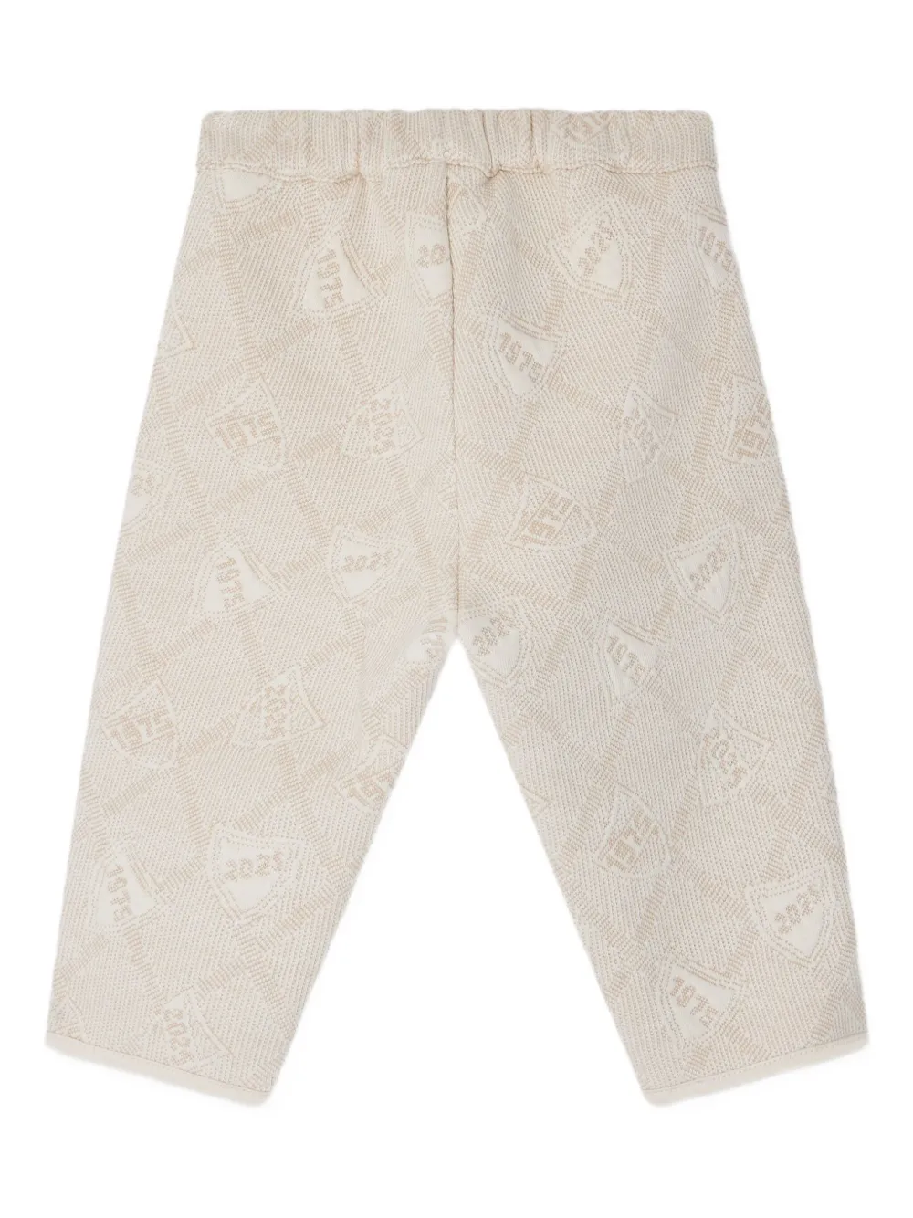 Bonpoint Elvin broek met elastische taille en patroon Beige