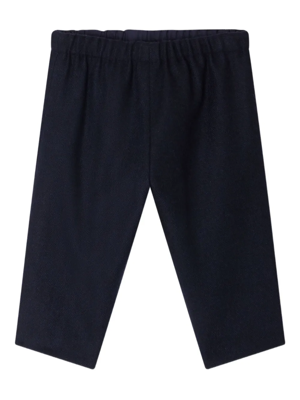 Bonpoint Dandy broek met elastische taille en visgraatpatroon Blauw