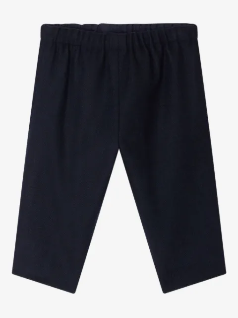 Bonpoint Dandy herringbone elastic-waist trousers