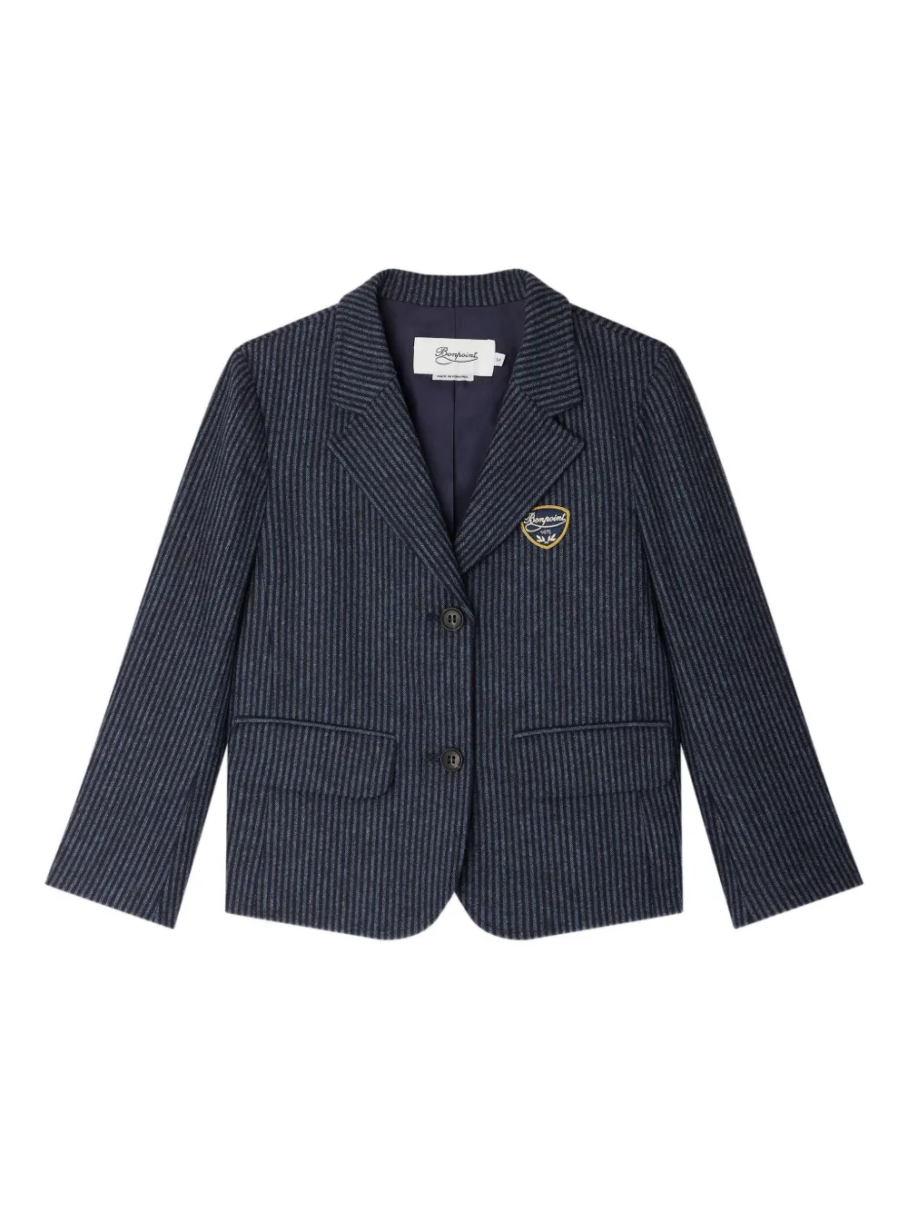 Bonpoint blazer con estampado de rayas diplomáticas | azul | Image 1