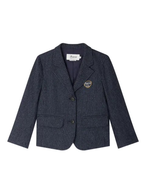 Bonpoint pinstripe embroidered blazer