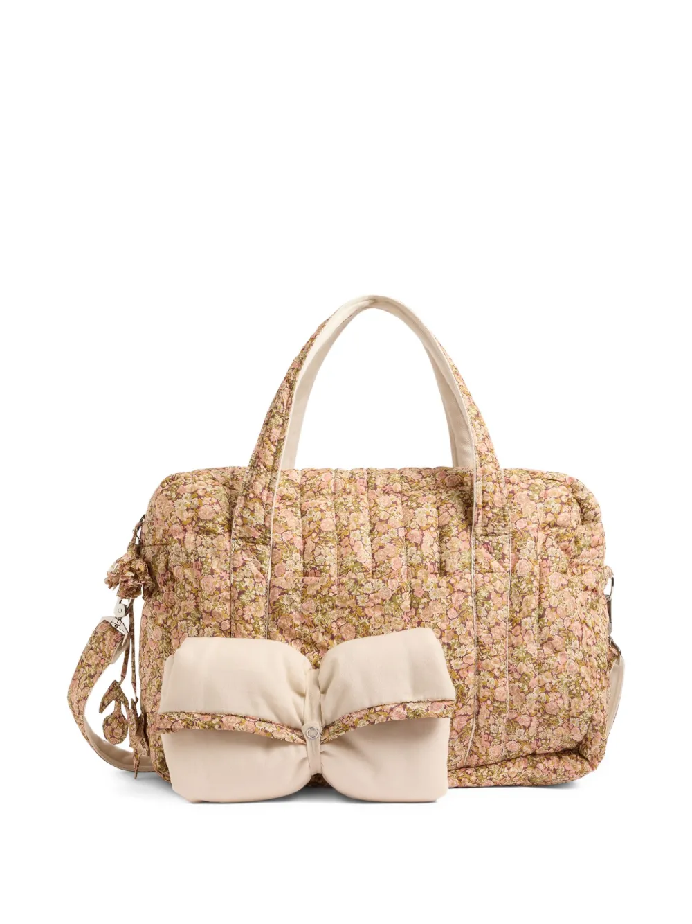 Bonpoint Piou floral-print quilted changing bag | Neutrals | Image 1
