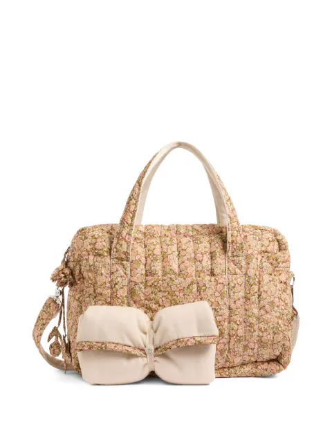 Bonpoint Piou floral-print quilted changing bag