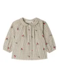 Bonpoint gingham cherry shirt - Neutrals