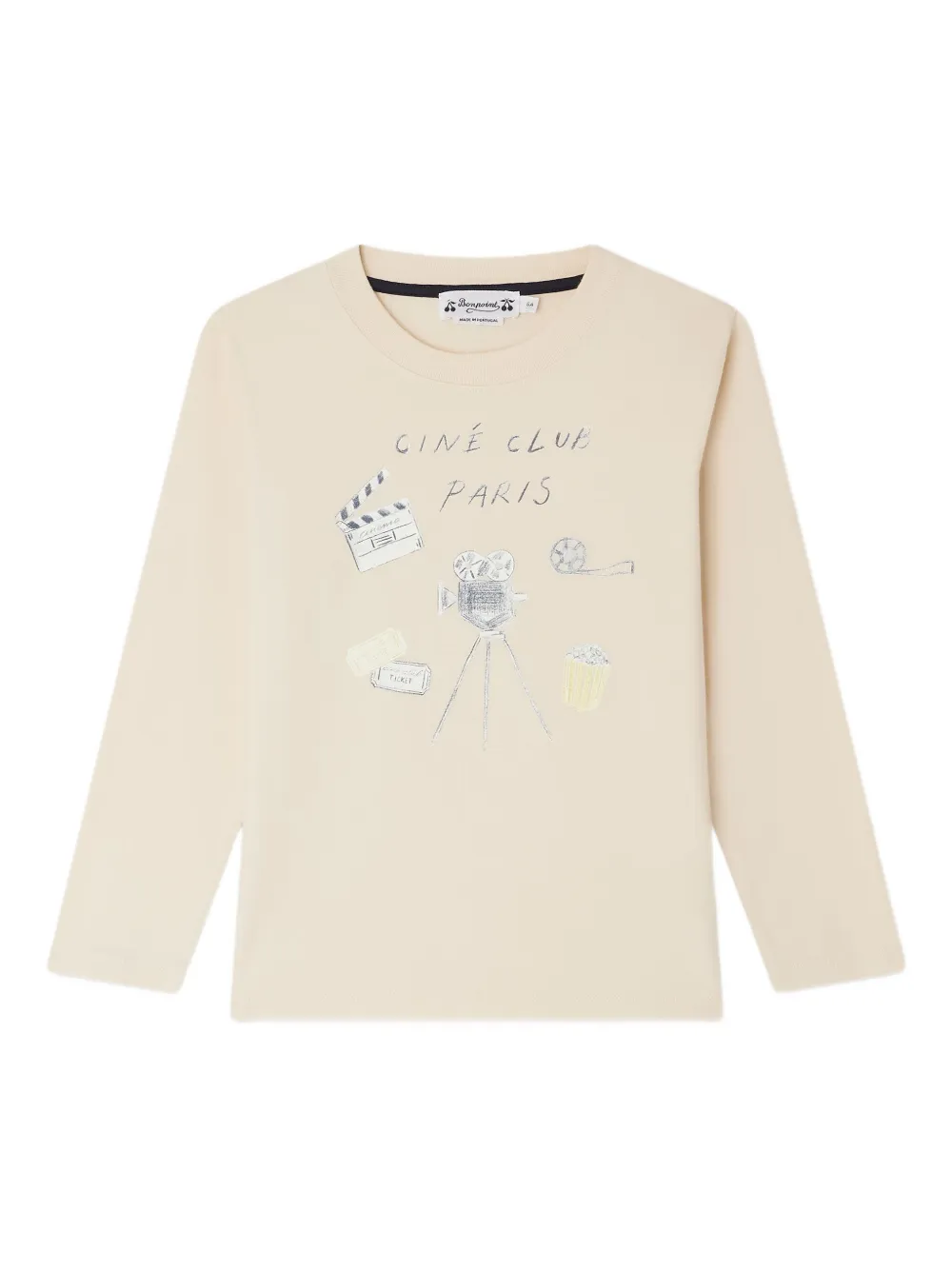 Bonpoint T-shirt met lange mouwen Beige