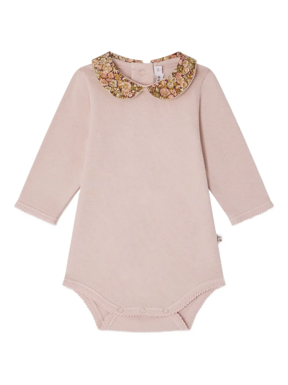 Bonpoint Body met bloe kraag en lange mouwen Roze