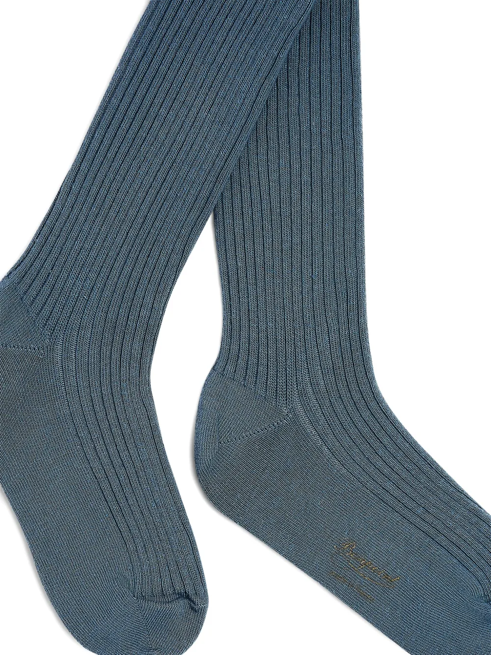 Bonpoint Geribbelde katoenen legging Blauw