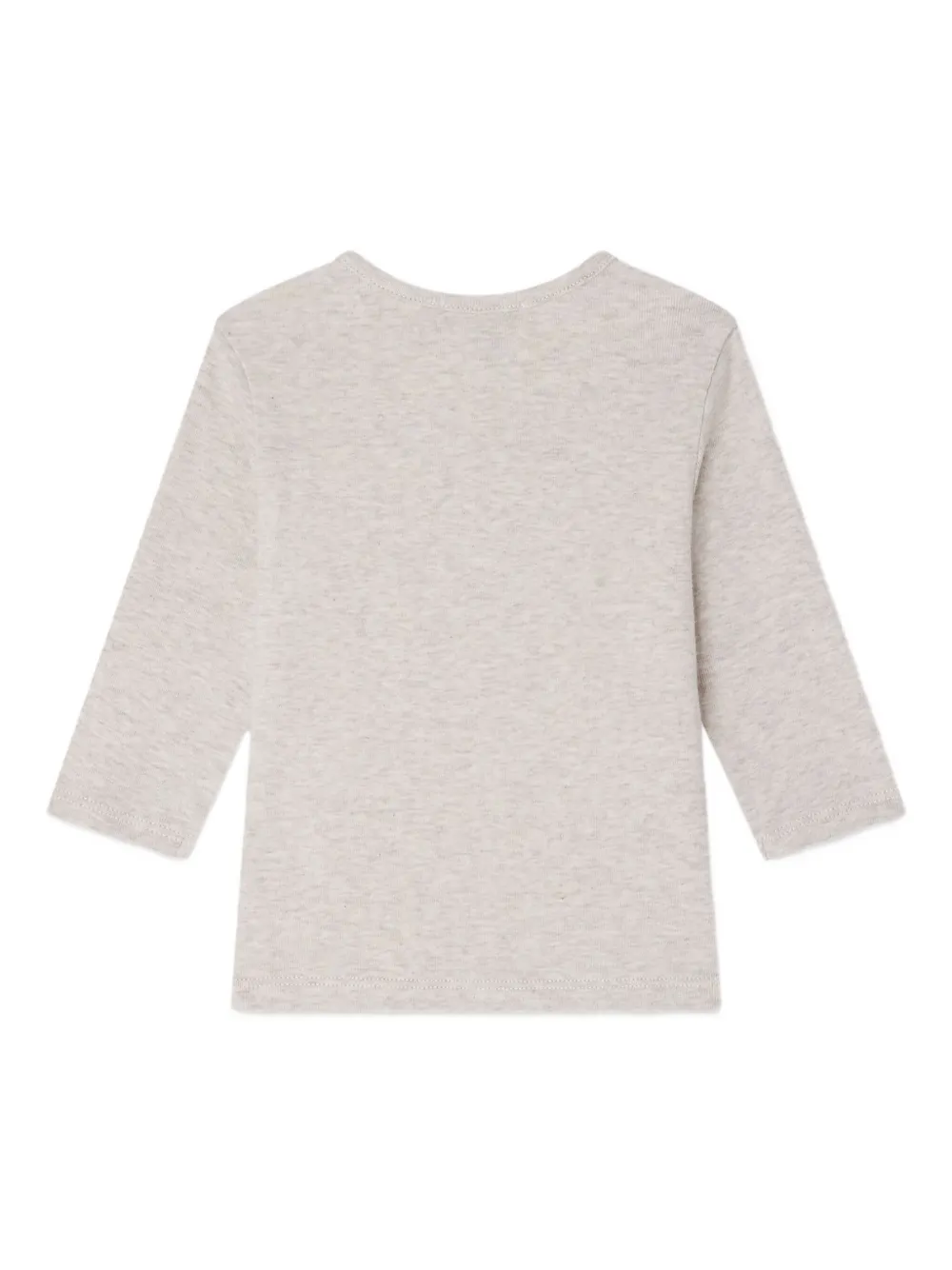 Bonpoint T-shirt met paardenkop print Beige