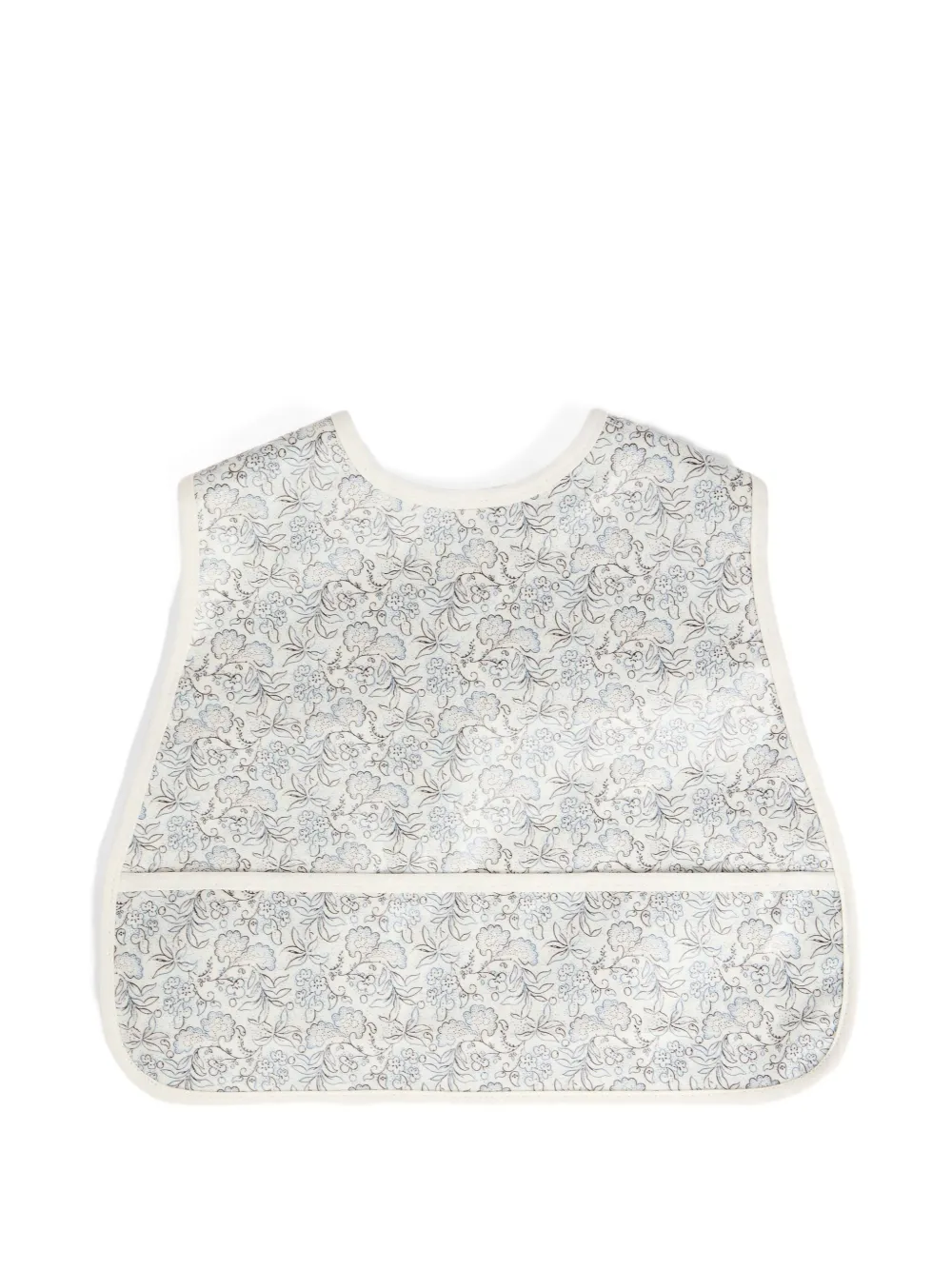 Bonpoint Slabbetje met bloe print Blauw