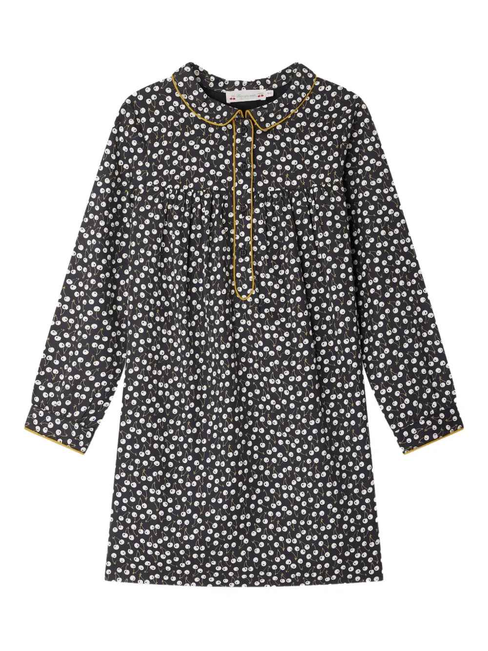 Bonpoint Dorothee jurk met kersenprint Zwart