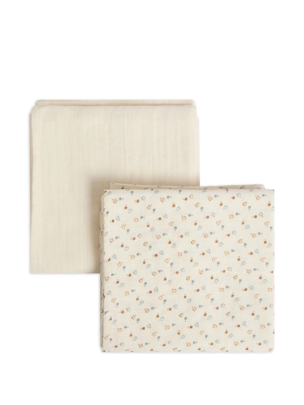 Bonpoint floral print blankets (pack of two) | Neutrals | Image 1