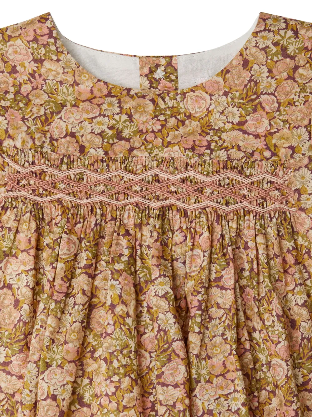 Bonpoint Jurk met bloemenprint Bruin