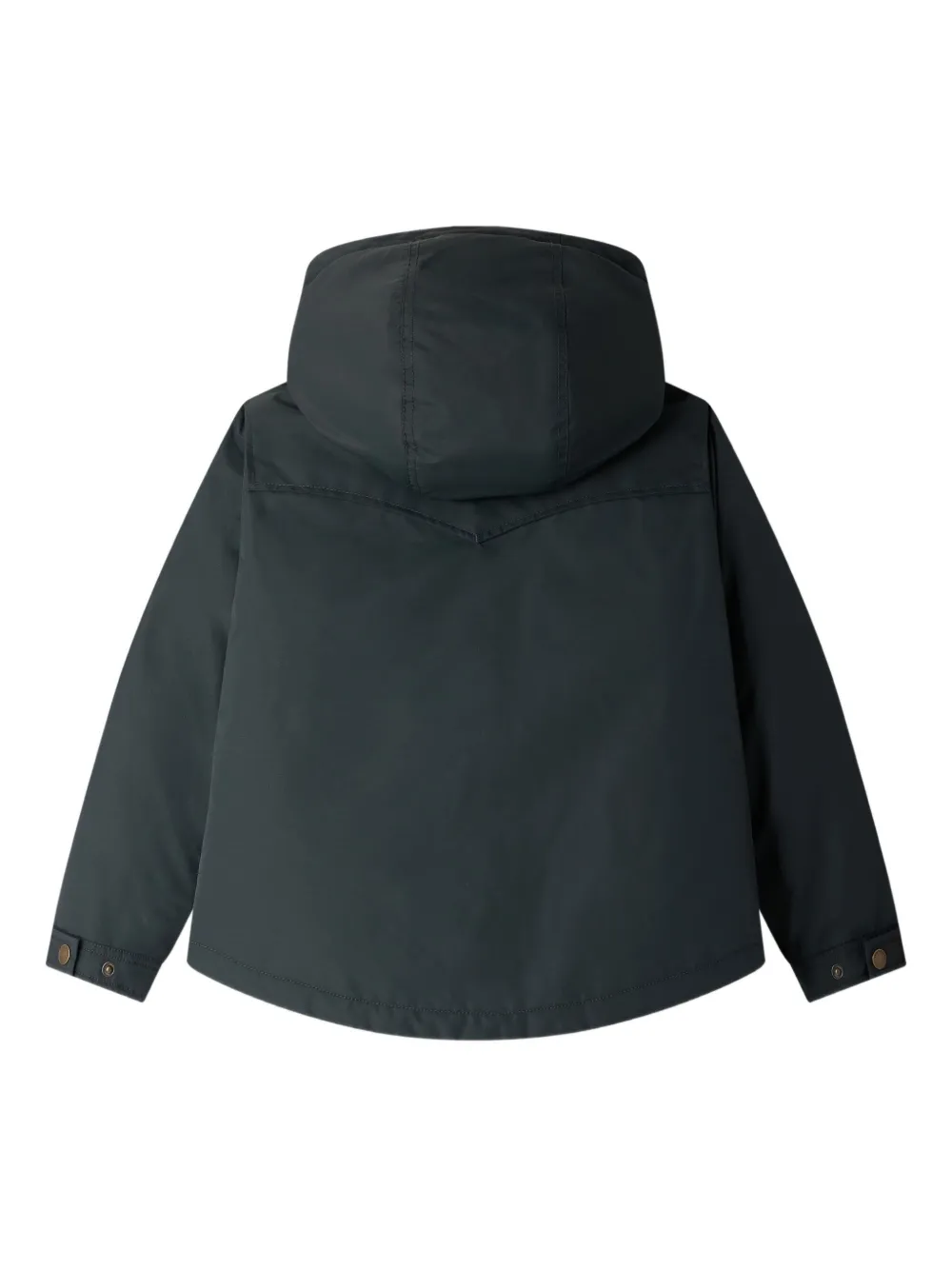 Bonpoint Jas met capuchon en knoopsluiting Grijs