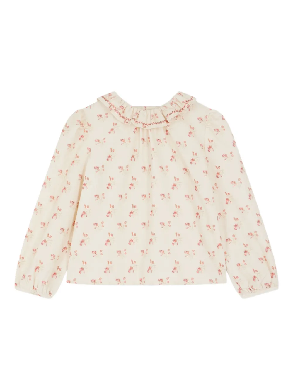 Bonpoint patterned ruffled blouse | Neutrals | Image 1