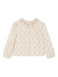 Bonpoint patterned ruffled blouse - Neutrals