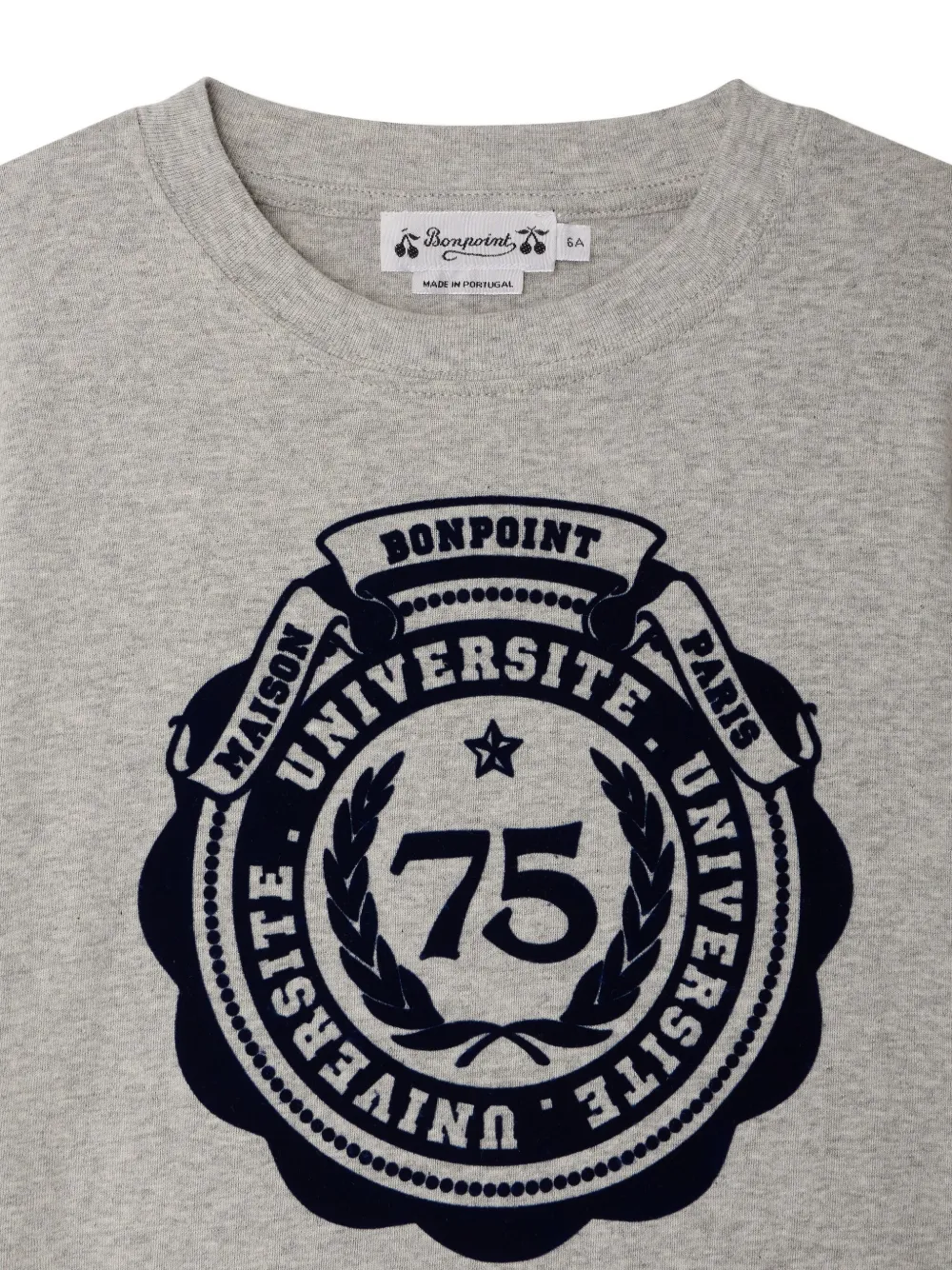 Bonpoint Thibald T-shirt met korte mouwen Grijs