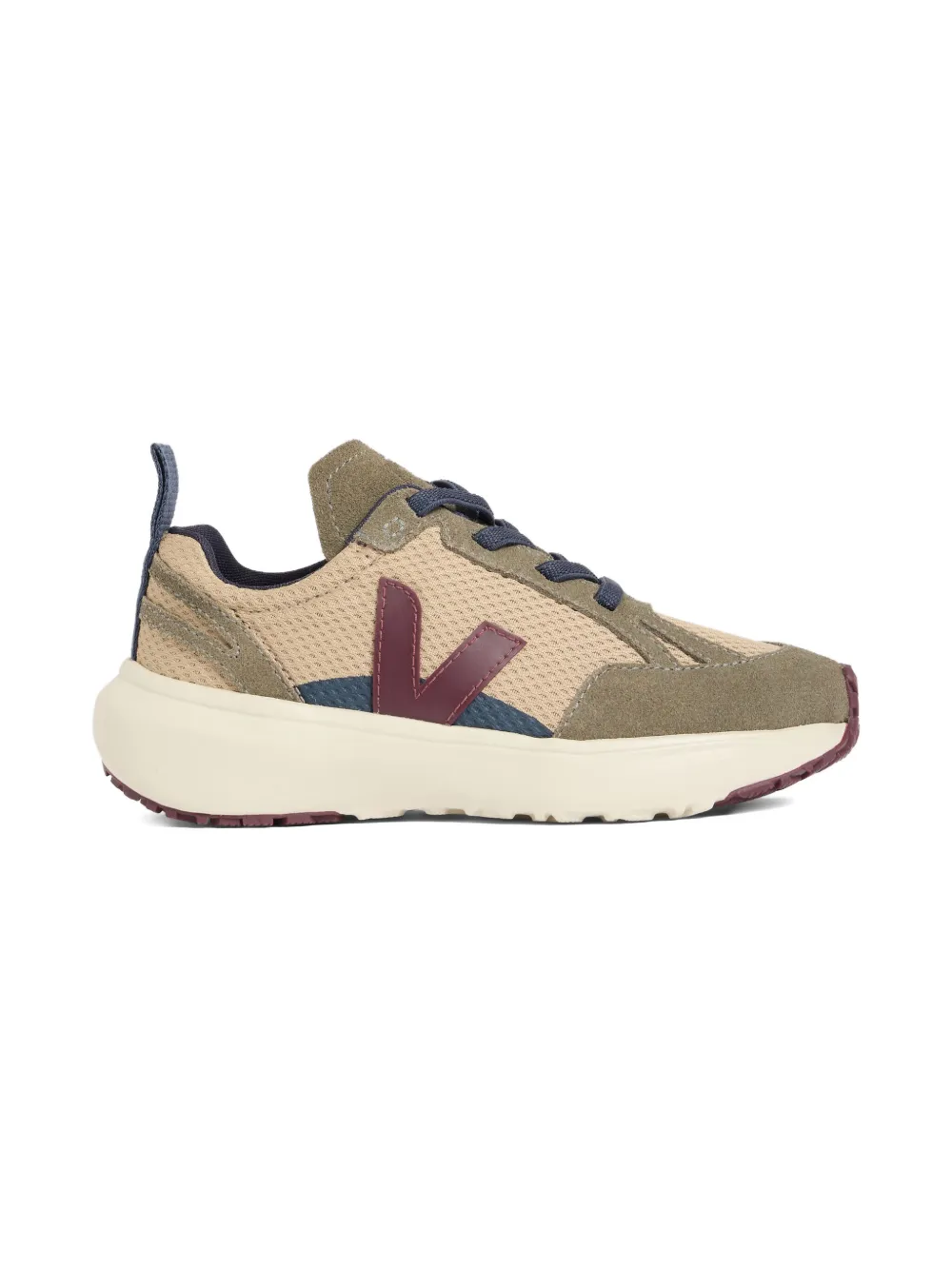 Bonpoint Canary suède mesh sneakers - Beige