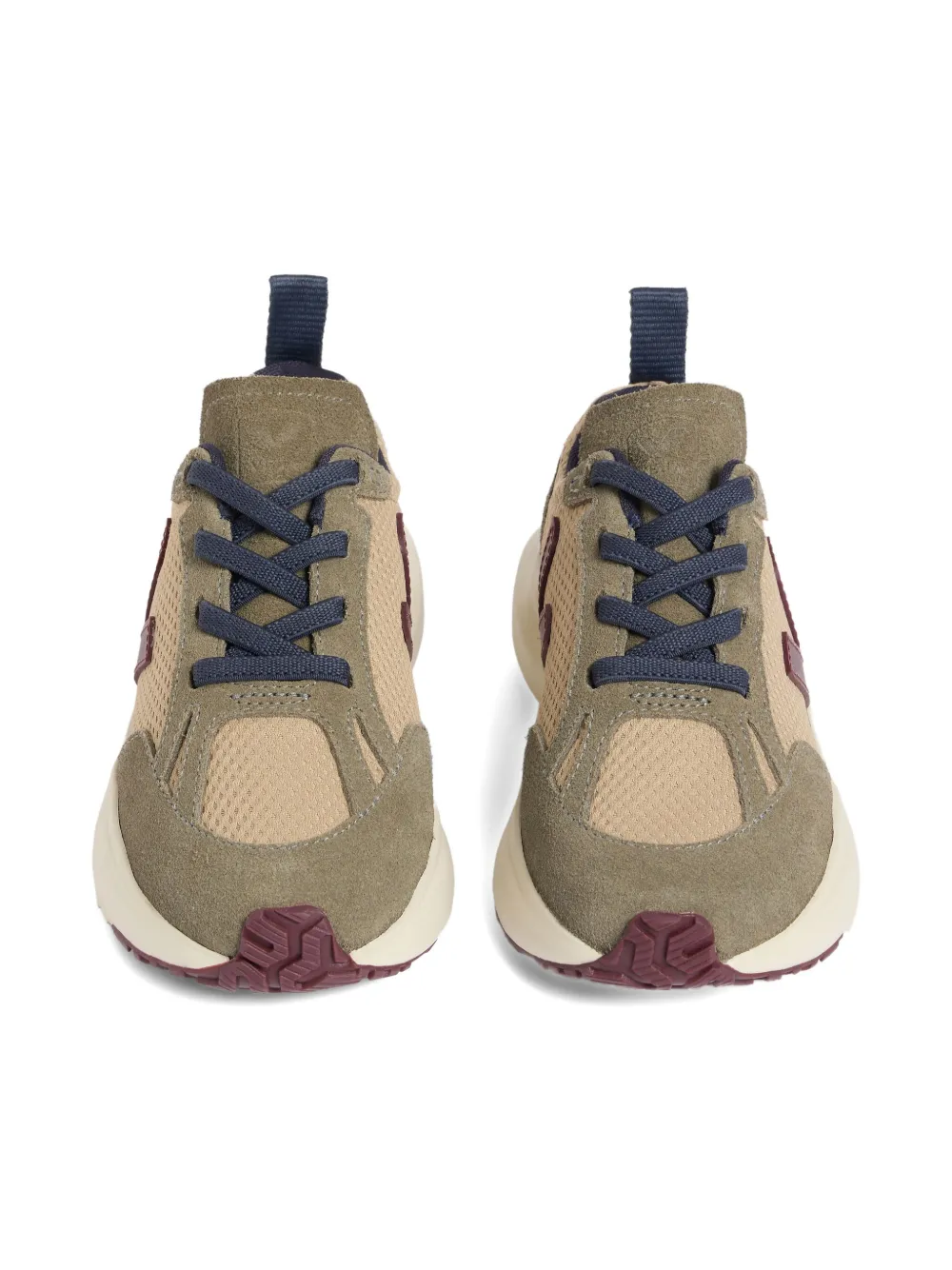 Bonpoint Canary suède mesh sneakers Beige