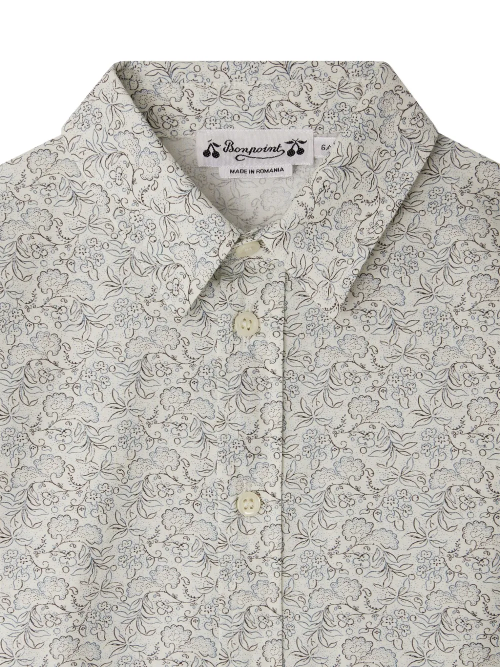 Bonpoint Daho shirt met bloemenprint Grijs