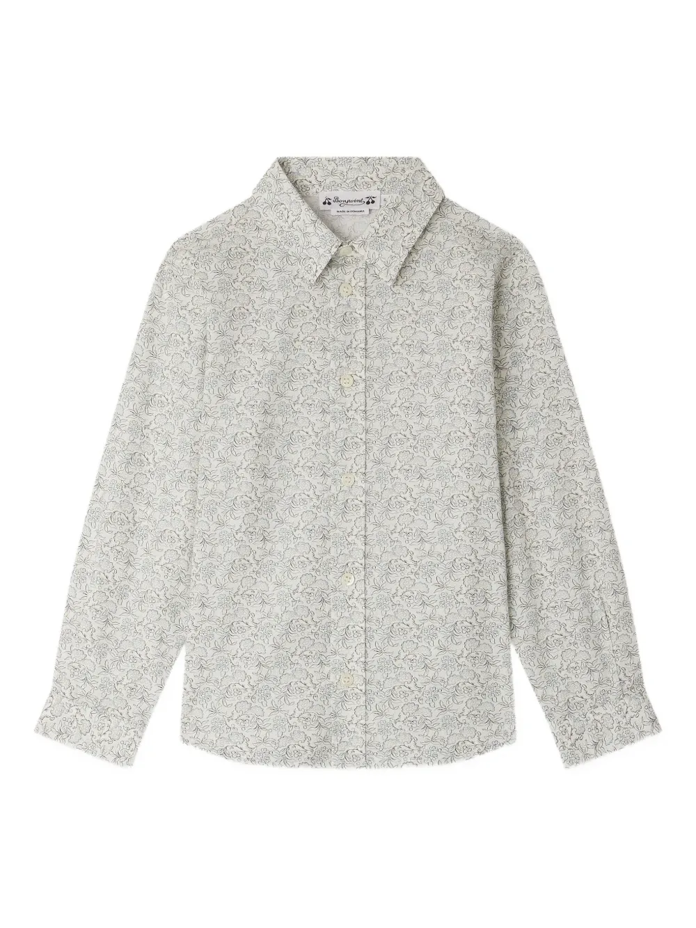 Bonpoint Daho floral-print shirt | Grey | Image 1