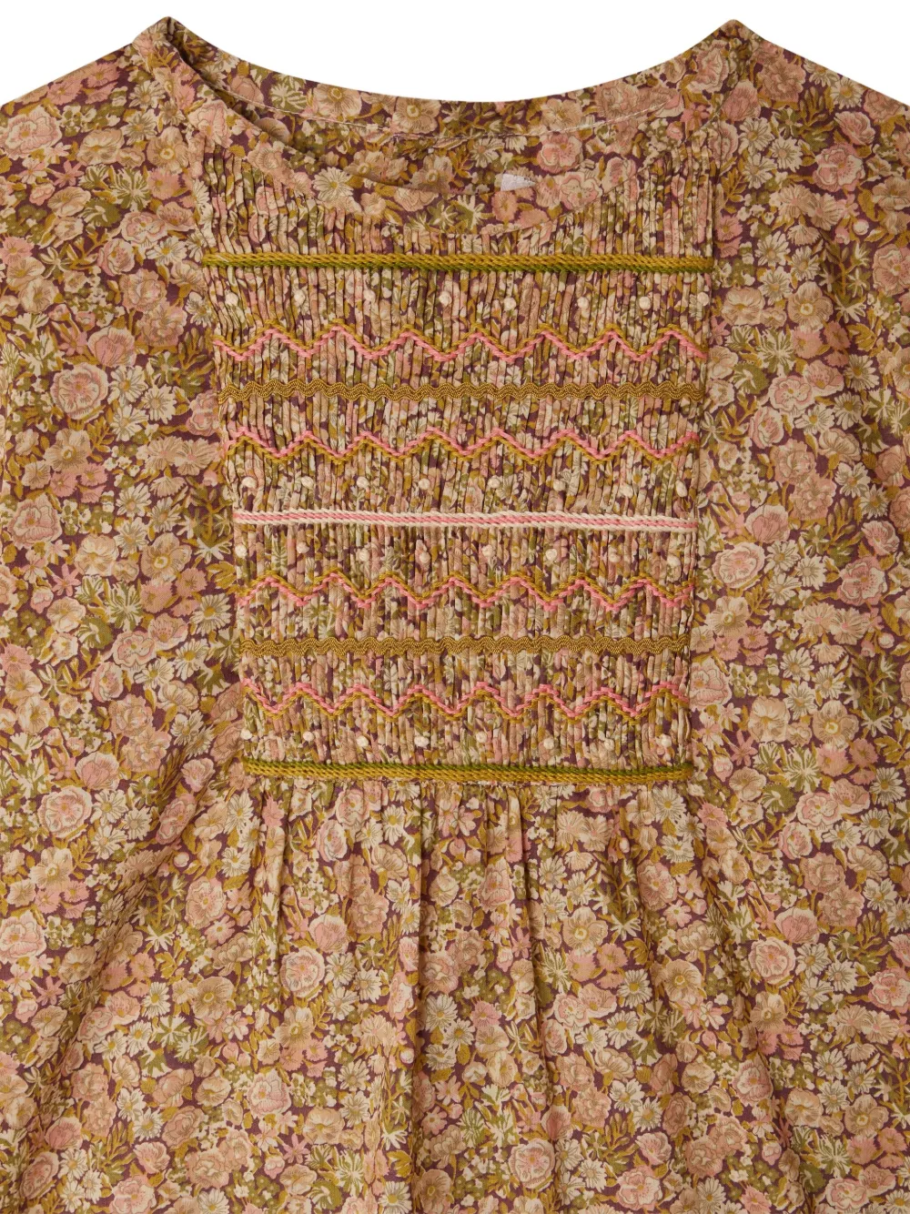 Bonpoint Gesmockt shirt Beige